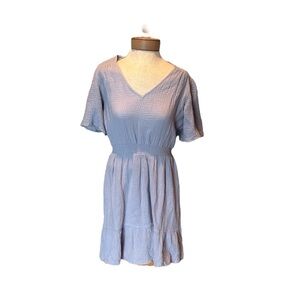 Knox Rose Blue Ruffled Midi Sundress